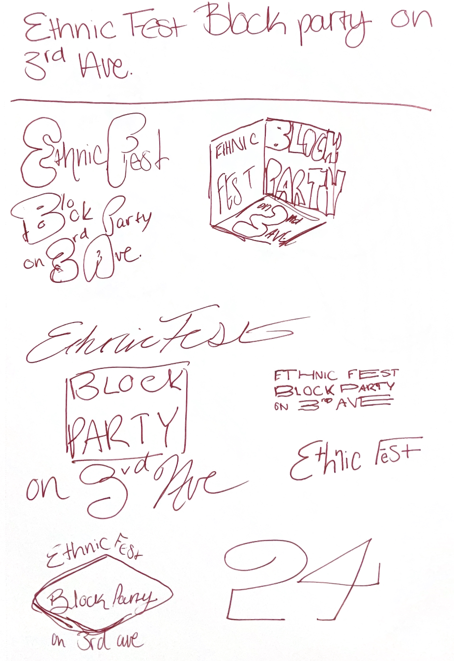 Block Party Sketches