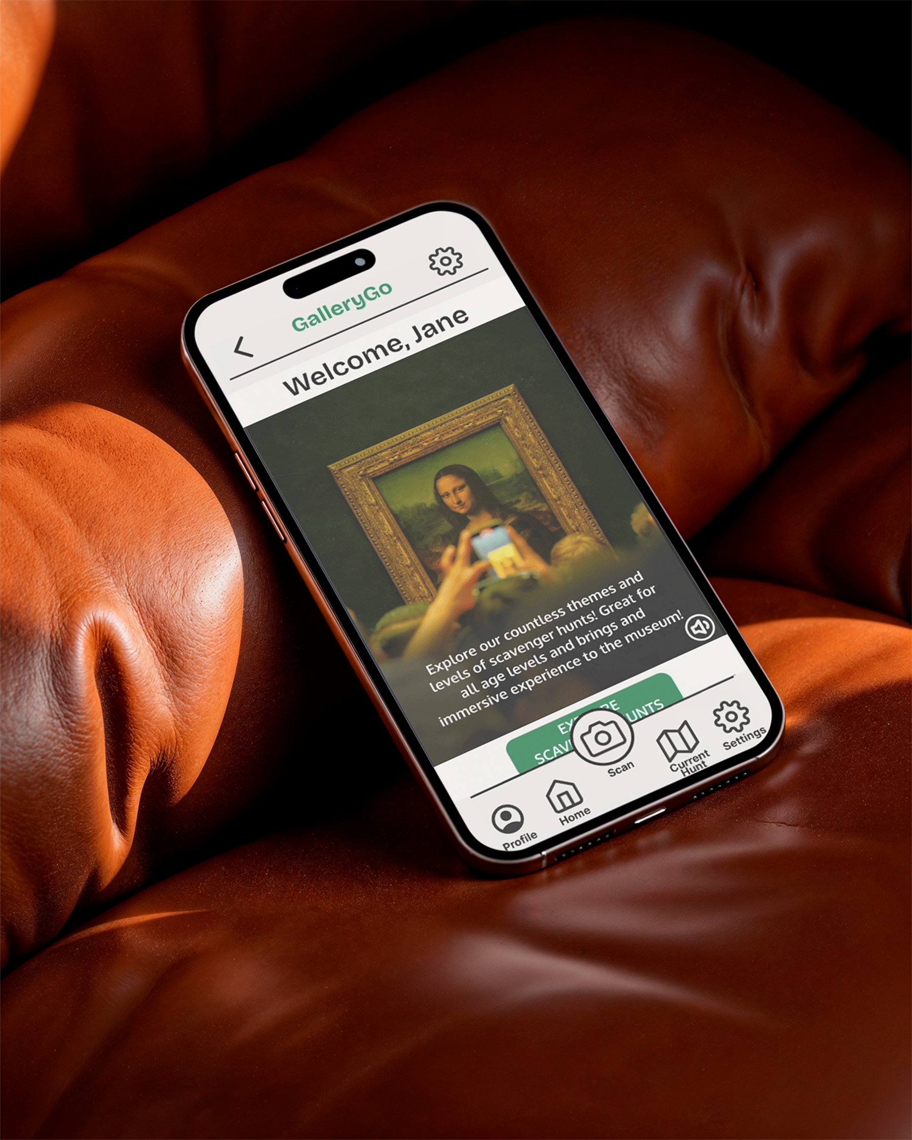 GalleryGo App Mockup